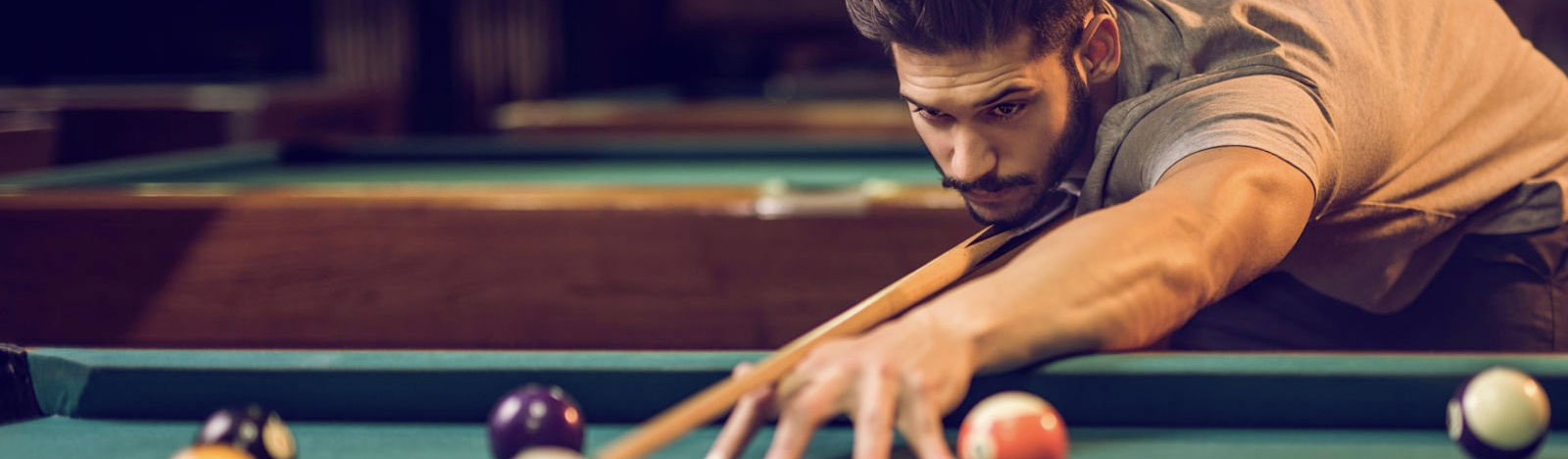 Man playing pool